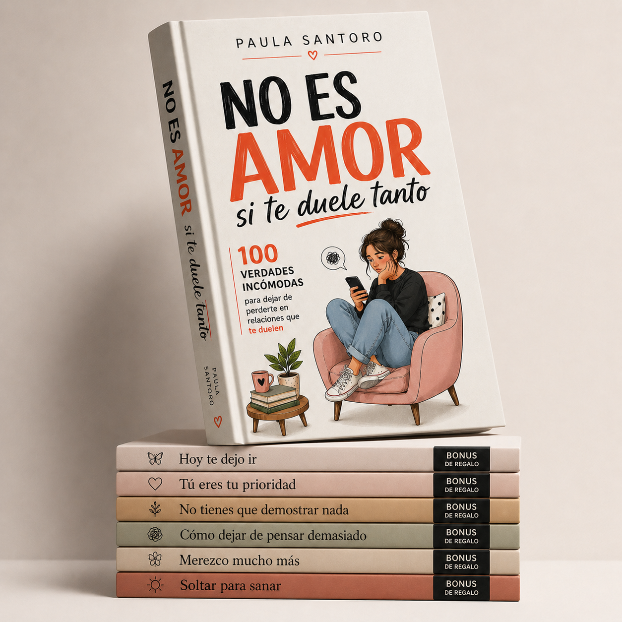 Libro No es amor + 6 bonus de regalo para ayudarte a soltar
